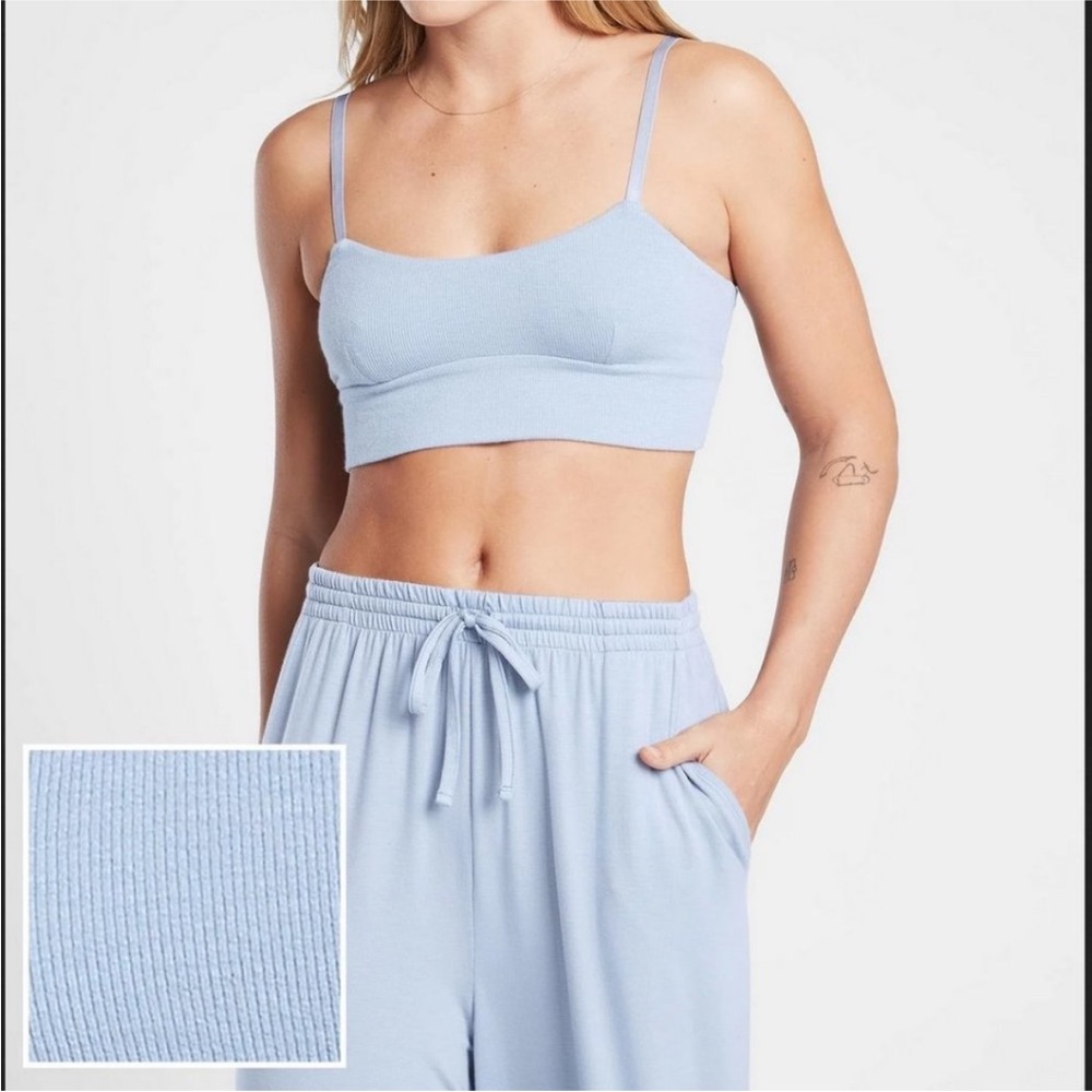 Athleta Well Rested Ribbed Sleep Bra - Picture 1 of 6